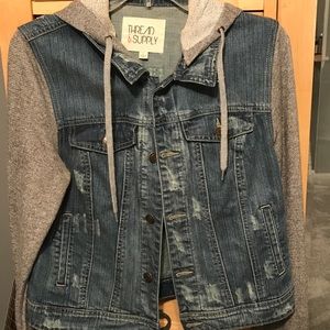 Jean/cloth jacket